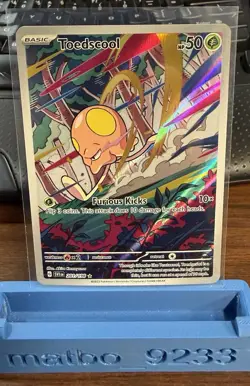 Pokemon Toedscool 201/198 Illustration Rare Scarlet & Violet Base Set Holo - Image 1
