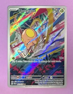 Pokemon Toedscool 201/198 Illustration Rare Scarlet & Violet Base Set Holo - Image 3