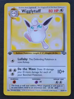 Wigglytuff #32 / 64 1st Edition Jungle - NM - Pokemon 1999 TCG WOTC Vintage - Image 1