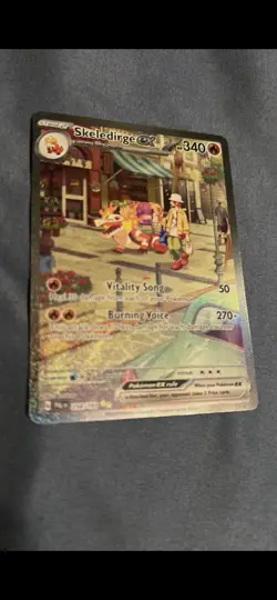 Pokemon Skeledirge ex Special Illustration Rare Full Art SV02 Paldea Evolved 34. - Image 1
