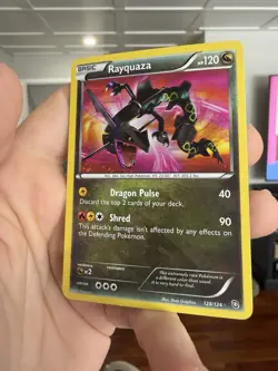 Rayquaza 128/124 - Pokemon TCG Dragons Exalted SECRET RARE Shiny - LP - Image 4