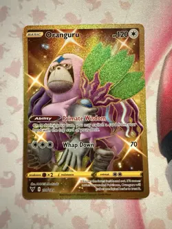 Pokemon Oranguru TCG Vivid Voltage Holo Card 199/185 Secret Rare - Image 1