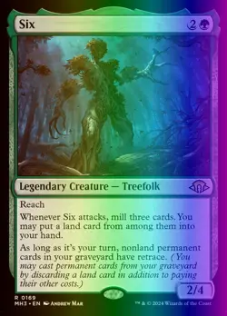 MTG Magic the Gathering Six (169/703) Modern Horizons 3 LP FOIL - Image 1