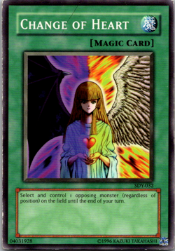 Yu-Gi-Oh! TCG Change of Heart SDY-032 Unlimited Common - Heavily Played - Image 1