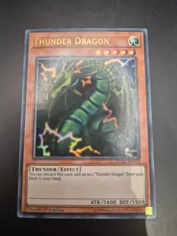 YUGIOH THUNDER DRAGON ULTRA RARE NM 1ST LCKC-EN067 - Image 1