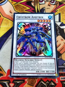 Crystron Ametrix inov-en045 1st Edition (NM) Super Rare Yu-Gi-Oh! - Image 1