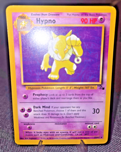 Pokemon TCG Hypno (23) 23/62 Fossil Rare card Unlimited LP - Image 1