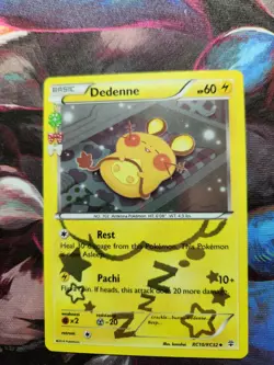 Pokemon Dedenne Holo TCG Card Generations Radiant Collection RC10/RC32 - MP - Image 1