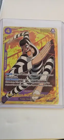 One Piece TCG The Best Vol. 2 PRB02 Mr.2.Bon.Kurei(Bentham) EB01-061 SEC Reprint - Image 1