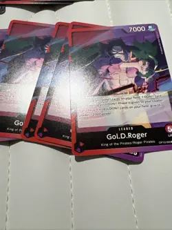 One Piece CCG Gol D. Roger Carrying On His Will Leader Card OP13-003 NM - Image 1