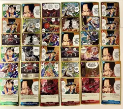 72pc FOIL One Piece TCG Gold Border Manga Event Card Lot - Image 1