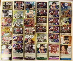 72pc FOIL One Piece TCG Gold Border Manga Event Card Lot - Image 2