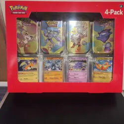 Sealed Pokemon TCG 151 Mini Tins 4 Pack + 4 Promos Sams Club Exclusive NEW - Image 1