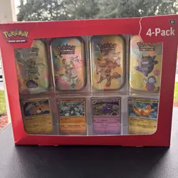 Pokemon TCG 151 Mini Tins 4 Pack + 4 Promos - SEALED - Sams Club Exclusive NEW - Image 1