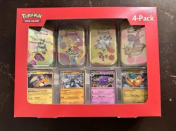 Pokemon TCG 151 Mini Tins 4 Pack + 4 Promos 💎SEALED💎 Sams Club Exclusive NEW - Image 1