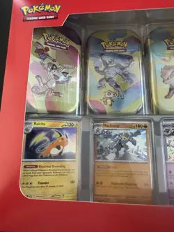 Pokemon TCG 151 Mini Tins 4 Pack + 4 Promos NIB Sealed Sams Club Exclusive New - Image 2
