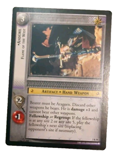 7R79 Anduril, Flame of the West [LP] lord of the rings lotr tcg Decipher - Image 1