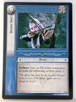 LORD OF THE RINGS TCG FELLOWSHIP 1R38 DOUBLE SHOT lp - Image 1