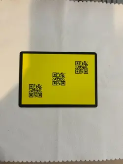 2025 Disney Lorcana Discard Error QR Code Card Yellow Background Fabled - Image 3