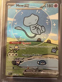 Pokemon Mew EX TCG Card 232/091 Paldean Fates Sir PSA10 Bubble Mew, UK. Stunning - Image 3