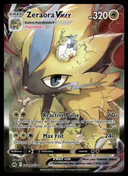 Pokemon Cards Zeraora VMAX GG42/GG70 Crown Zenith Galarian Gallery Holo NM - Image 1