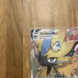 Pokemon Card Zeraora VMAX GG42/GG70 Crown Zenith Galarian Gallery Holo NM - Image 3