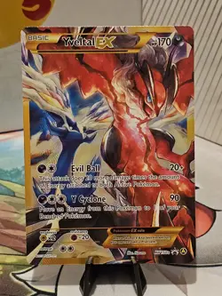 Pokemon Yveltal EX Full Art 2017 XY Black Star Promo Card XY150a LP - Image 1