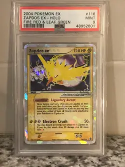 2004 Pokemon ex Fire Red Leaf Green Zapdos ex Holo 116 PSA 9 Mint - Image 3