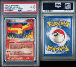 Moltres ex 115/112 2004 Pokemon Fire Red Leaf Green Holo PSA 4 English VG-EX - Image 3