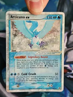 Pokemon EX Fire Red Leaf Green Articuno ex 114/112 Secret Rare Played - Image 3