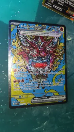 Hearthflame Mask Ogerpon EX Prismatic Evolutions Holo Pokemon TCG Card 148/131 - Image 1