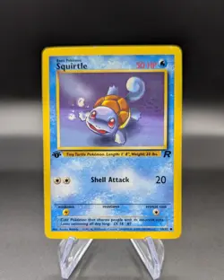 Squirtle 68/82 - Team Rocket 1st Edition - Vintage Pokemon TCG WOTC - LP/MP - Image 1
