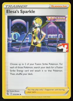Pokemon Elesa's Sparkle 233/264 Prize Pack Series Cards Non-Holo Pack Fresh - NM - Image 1