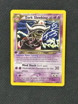 Dark Slowking 20/105 1st Edition Neo Destiny Rare Pokemon Card - Image 1