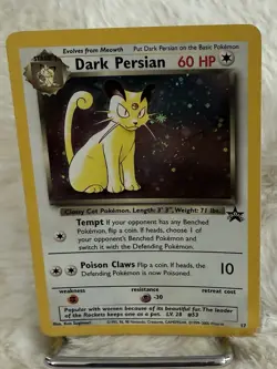 Pokemon TCG Dark Persian Black Star Promo #17 Rare Holo Card Mint Condition - Image 3