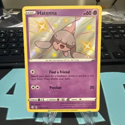 Pokemon - Hatenna - SV054/SV122 - SWSH Shining Fates - Shiny Vault Card - Image 1