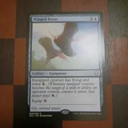 Mtg Winged Boots NM Adventures in the Forgotten Realms Commander #020 Rare Card - Image 2