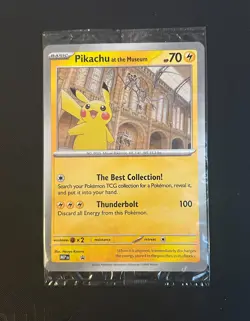 Pokemon TCG Pikachu At The Museum Jumbo Promo Card - SEALED - Image 1