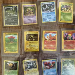 24 Pokemon Card Set Near Mint Includes All Shown Typhlosion, Gyarados, Etc - Image 2