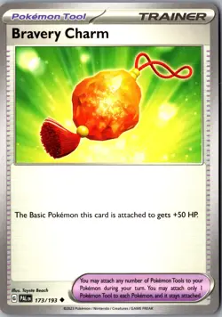 Bravery Charm 173/193 Uncommon SV02: Paldea Evolved LP Pokemon Card - Image 1