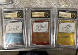 CGC Pristine 10 Yu Nagaba Eeveelution Japanese Promo Complete 9 Card Set US SALE - Image 4