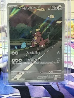 Pokemon TCG Kangaskhan Destined Rivals Illustration Rare Card 204/182 SV10 - Image 1