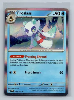 Froslass - Holo Rare SV06: Twilight Masquerade TWM Water 053/167 Pokemon Card TC - Image 1