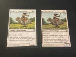 Magic the Gathering - 2x MTG Knight of Meadowgrain 5/81 LP - Image 1
