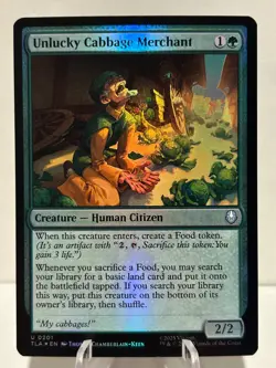 Unlucky Cabbage Merchant 201 U Avatar: The Last Airbender FOIL NM MTG - Image 1