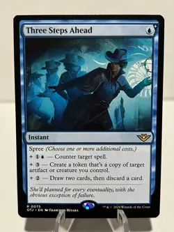 Three Steps Ahead 75 R Outlaws of Thunder Junction NM MTG - Image 1