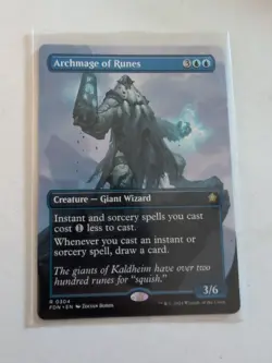 MTG - Archmage of Runes (Borderless) R Foundations 304 NM - Image 1