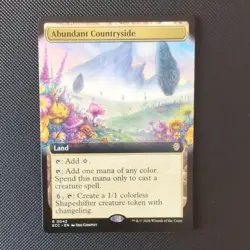 Abundant Countryside EXTENDED ART -NM/M- Commander: Lorwyn Eclipsed MTG - Image 1