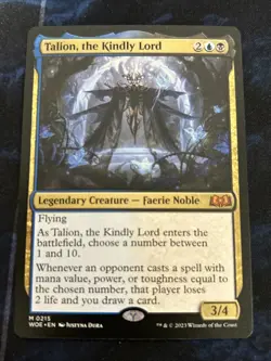 Talion, the Kindly Lord Wilds of Eldraine Regular NM-M Unplayed 0215 - Image 1