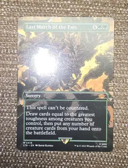 MTG - LTR - Last March of the Ents (Borderless) #418 - Near Mint Normal - Image 1